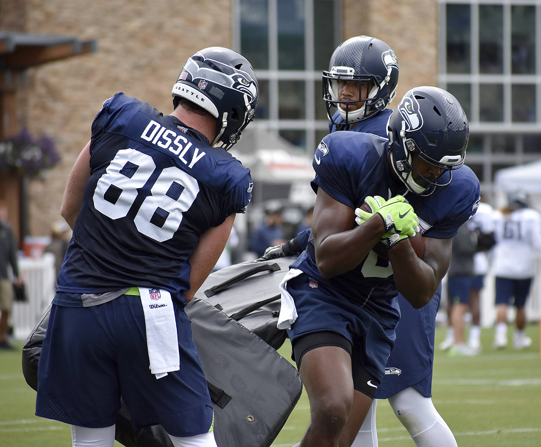 Photo from Seahawks training by Haley Ausbun