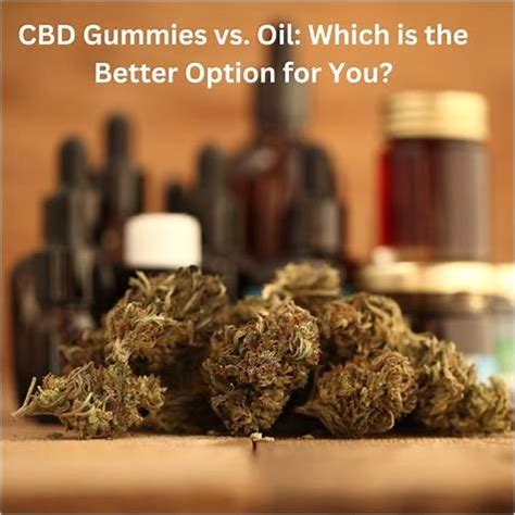 CBD Oil vs Gummies: Which is the Better Choice for You?