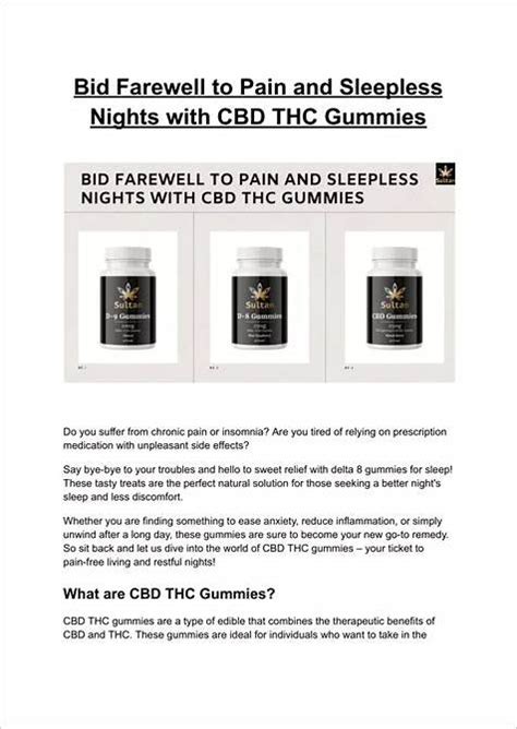 Say Goodnight to Sleepless Nights with CBD Sleep Gummies No THC: A Game-Changing Solution for a Restful Night's Sleep