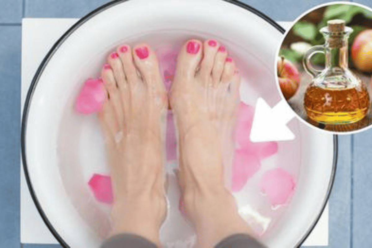 apple cider vinegar foot soak