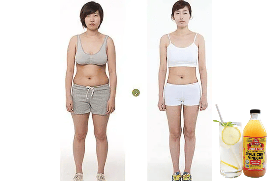 losing weight from apple cider vinegar