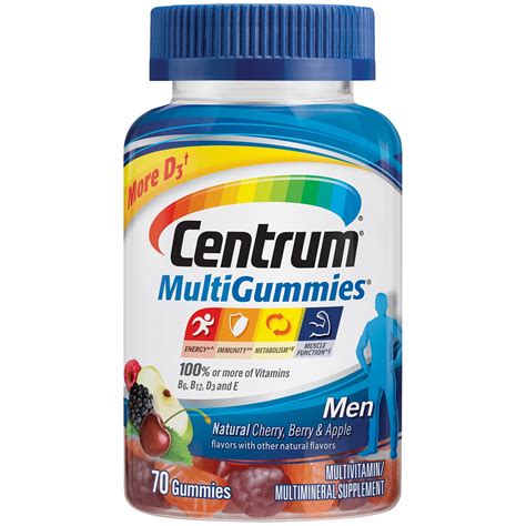 Centrum Gummies for Men: A Comprehensive Guide to Multivitamin Supplements